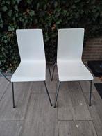 2 witte stoelen., Ophalen, Gebruikt, Wit, Twee