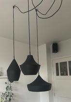 Set van 3 Scandinavische hanglampen zwart met goud - Depeche, Huis en Inrichting, Lampen | Hanglampen, Ophalen, Overige materialen