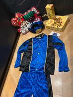Pietenpak blauw zwart nieuwe maat s luxe sinterklaas set, Diversen, Sinterklaas, Ophalen of Verzenden, Nieuw