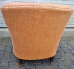 Stoere Chesterfield stoel / fauteuil cognac bruin!!!, Chesterfield, Gebruikt, Leer, Ophalen of Verzenden