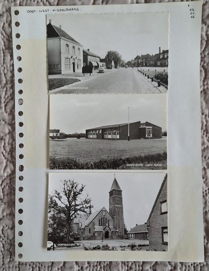 MIDDELBEERS - OOSTELBEERS (26x) -  Partij Doos Album Verzame, Verzamelen, Ansichtkaarten | Nederland, Zuid-Holland, Ophalen of Verzenden