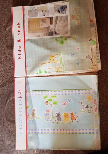 Stalenboek met kinderkamer stof en behang  beschikbaar voor biedingen