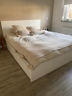 IKEA bed, Huis en Inrichting, Slaapkamer | Bedden, Ophalen, Gebruikt, Wit, Tweepersoons