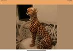 Porseleinen panter cheetah beeld, Verzamelen, Beelden en Beeldjes, Ophalen of Verzenden, Gebruikt, Mens