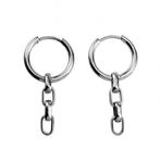 Ø16mm Oorringen Dames Gepolijst RVS Oorbellen + Ketting-Hang, Sieraden, Tassen en Uiterlijk, Oorbellen, Overige materialen, Hangers
