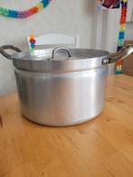 Soeppan, grote diepe aluminium pot / pan, 13 liter, Huis en Inrichting, Ophalen, Gebruikt, Rvs, Kookpan of Snelkookpan