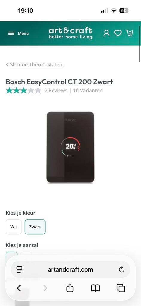 Bosch EasyControl CT200 - Nieuw in doos!, Doe-het-zelf en Verbouw, Thermostaten, Nieuw, Slimme thermostaat, Ophalen of Verzenden