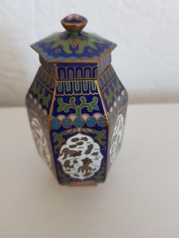 Cloisonne vaasje ZEER GOEDE STAAT  beschikbaar voor biedingen