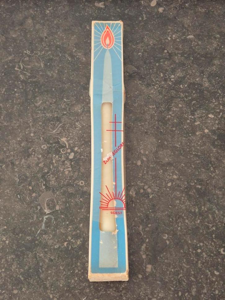 Vintage kaars in verpakking, Verzamelen, Retro, Huis en Inrichting, Ophalen of Verzenden