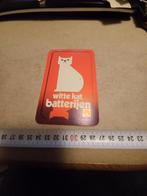 Witte kat batterijen/rood, Ophalen of Verzenden, Zo goed als nieuw