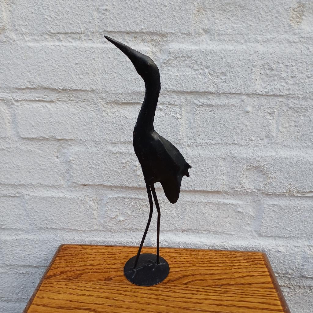 Decoratieve kraanvogel 27 cm, Ophalen of Verzenden, Gebruikt, Dier