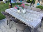 Teak tuinset, Ophalen, Zo goed als nieuw, Rechthoekig, Teakhout