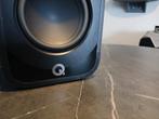 q acoustic 5010 satijn zwart + GARANTIE! + gratis standaards, Audio, Tv en Foto, Luidsprekers, Gebruikt, 60 tot 120 watt, Front, Rear of Stereo speakers