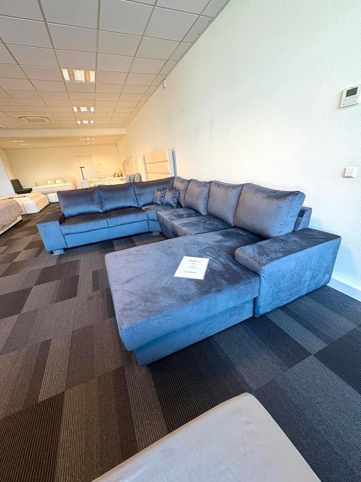 Luxe Hoekbank Velvet, Huis en Inrichting, Banken | Complete zithoeken, Nieuw, Stof, Ophalen of Verzenden