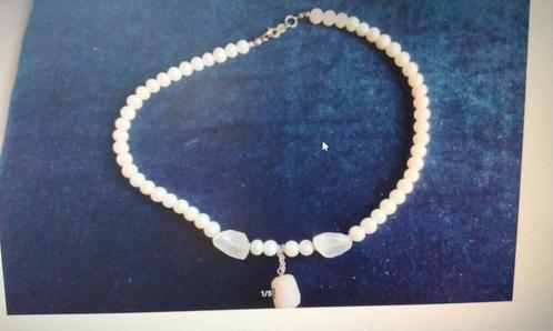 Parels ketting Echte Gekweekte AAA Ronde Zoetwater Parels, Sieraden, Tassen en Uiterlijk, Kettingen, Nieuw, Steen of Mineraal