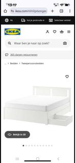 Bedframe IKEA, Huis en Inrichting, Slaapkamer | Bedden, Ophalen, 90 cm, Eenpersoons, Wit