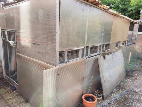 Vogelvoliere compleet met 7 vluchten, Dieren en Toebehoren, Vogels | Hokken en Kooien, Gebruikt, Volière, Aluminium, Ophalen