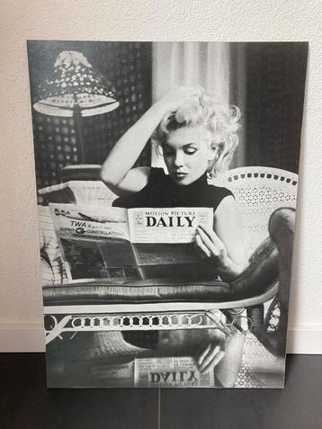 Marilyn Monroe fotoprint - wandbekleding op mdf 