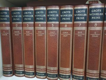 Complete grote " WINKLER PRINS " encyclopedie beschikbaar voor biedingen