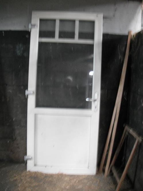 Kunstof kozijnen/deuren met roeden, Doe-het-zelf en Verbouw, Kozijnen en Schuifpuien, Gebruikt, Overige typen, Kunststof, Inclusief glas