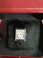 Cartier Tank WSTA0059 - Full Set - Prachtig!, Sieraden, Tassen en Uiterlijk, Horloges | Heren, Leer, Staal, Polshorloge, Zo goed als nieuw