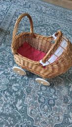 Rieten poppenwagen, Ophalen, Zo goed als nieuw, Babypop