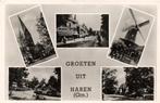 Groeten uit Haren [Grn.] - 5 dorpsgezichten - 1953 gelopen, Ophalen of Verzenden, Voor 1920, Gelopen, Groningen