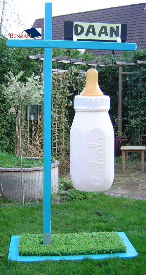 geboortebord 3d zuigfles jongen huren huur bensan enter, Ophalen, Zo goed als nieuw, Geboorte of Huwelijk