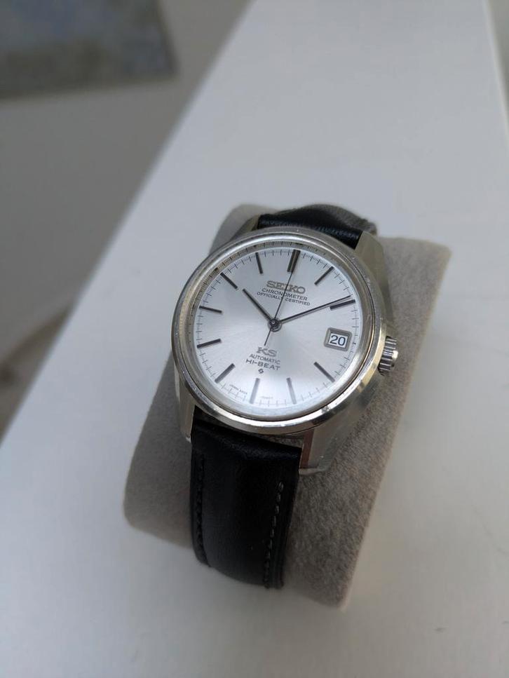 King Seiko automatic hi beat, Sieraden, Tassen en Uiterlijk, Horloges | Antiek, Seiko, Staal, 1960 of later, Ophalen of Verzenden
