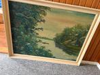Schilderij over jungle / indonesie, Antiek en Kunst, Kunst | Schilderijen | Klassiek, Ophalen of Verzenden