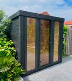 Black serie Panorama buiten sauna EPDM DAK, Ophalen of Verzenden, Nieuw, Fins of Traditioneel, Complete sauna