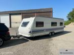 Hobby 635 SMF Tandemasser 6 pers|Uniek!|Standkachel|Airco|, Caravans en Kamperen, Caravans, Douche, Bedrijf, 8 meter en meer, 1500 - 2000 kg