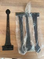 Smeedijzeren scharnieren 4 stuks, Ophalen of Verzenden, Nieuw, IJzer, Scharnier