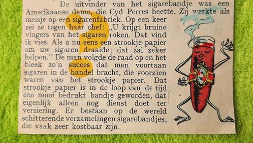Adv. 1 van 2 -> ALLE sigarenbandjes tezamen: 2 advertenties, Verzamelen, Complete verzamelingen en Collecties, Ophalen of Verzenden
