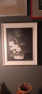 Schilderwerken met orchideeën door Vera Herps, '88, Minder dan 50 cm, Gebruikt, Ophalen of Verzenden, Schilderij