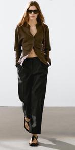MASSIMO DUTTI BANDPLOOI PANTALON, ZWART MAAT 38💖💖💖, Maat 38/40 (M), Massimo Dutti, Zwart, Ophalen of Verzenden