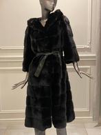 Nerts bont jas, Ophalen of Verzenden, Zo goed als nieuw, Maat 36 (S), Zwart