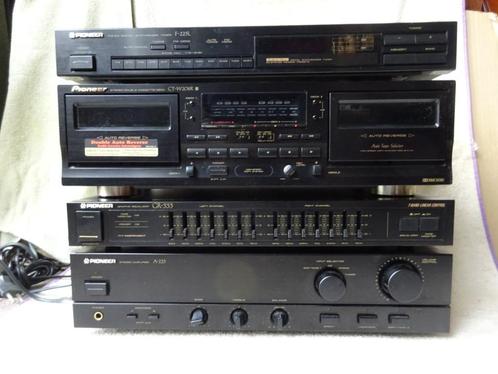 Pioneer A225, GR-330, F-225L en CT-W0208R, Audio, Tv en Foto, Stereo-sets, Zo goed als nieuw, Cassettedeck, Tuner of Radio, Pioneer