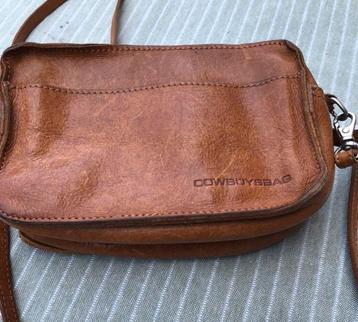 Waanzinnig mooi naturel leren Cowboybag TASJE lang hengsel beschikbaar voor biedingen