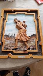 kunst uit ethopie houtsnijwerk en schilder kunst, Ophalen of Verzenden