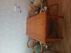 Tafel en 4 stoelen, Huis en Inrichting, Woonaccessoires | Krantenbakken en Lectuurbakken, Ophalen
