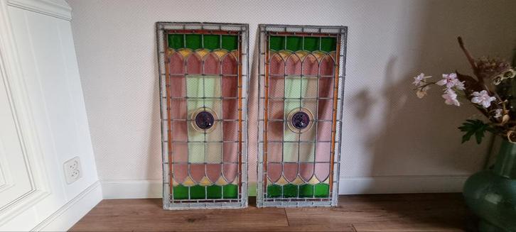 Glas in lood panelen, Doe-het-zelf en Verbouw, Glas en Ramen, Ophalen