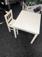 Kindertafel met stoeltje, Kinderen en Baby's, Kinderkamer | Tafels en Stoelen, Ophalen, Gebruikt, Tafel(s) en Stoel(en)