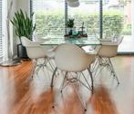 6 Vitra Eames Dar replica stoelen. Zitten fantastisch!!, Huis en Inrichting, Stoelen, Ophalen, Gebruikt, Wit, Vijf, Zes of meer stoelen