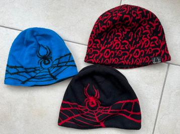 Spyder muts zwart rood blauw kindermuts mutsen beschikbaar voor biedingen