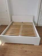 White Bed Frame, Ophalen, Wit, Tweepersoons, Zo goed als nieuw