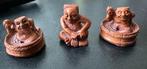 Ojimes in buxushout van Oni demon, Antiek en Kunst, Ophalen of Verzenden