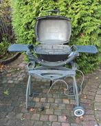 Weber Q140 elektrische BBQ met onderstel, plancha en hoes, Tuin en Terras, Elektrische barbecues, Ophalen, Gebruikt, Weber