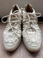 crème witte teddy/leren sneakers maat 40 DWRS, Wit, Ophalen of Verzenden, Sneakers of Gympen, Zo goed als nieuw