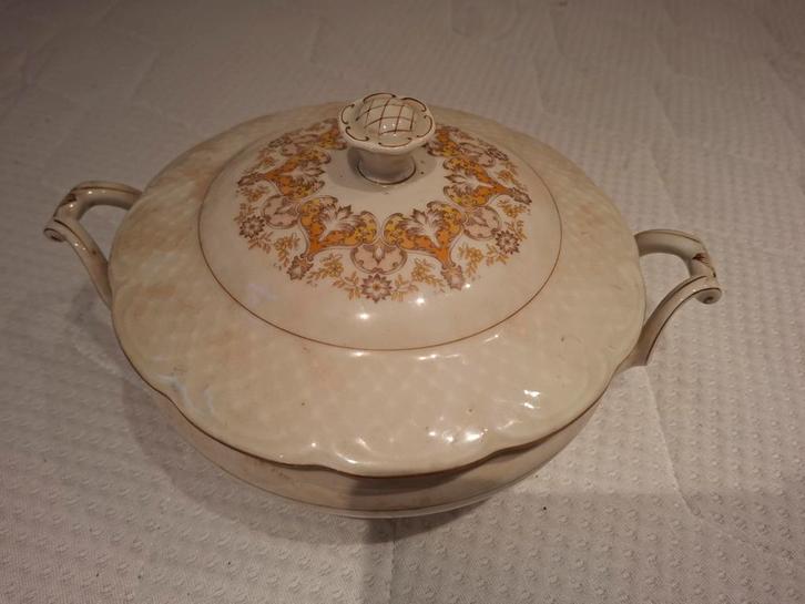 Vintage Soepkom met Deksel - Tielsch Altwasser Germany, Antiek en Kunst, Antiek | Keramiek en Aardewerk, Ophalen of Verzenden